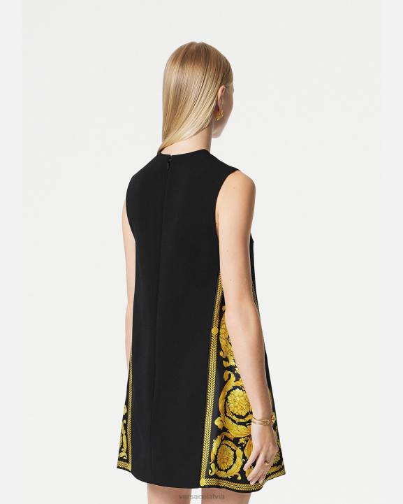 drukāt apģērbs Versace 806B28 sievietes barocco mini kleita