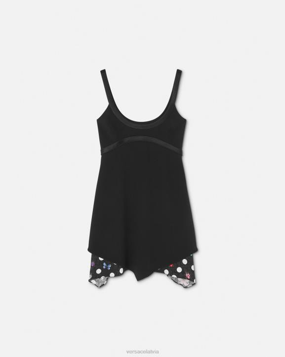 drukāt apģērbs Versace 806B2 sievietes tauriņu mini kleita
