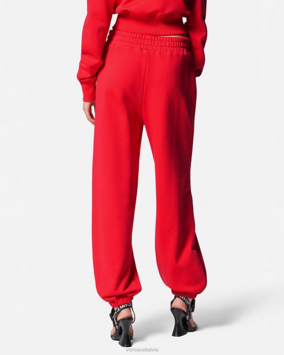 apelsīns apģērbs Versace 806B2177 sievietes rožu logotipa sporta bikses