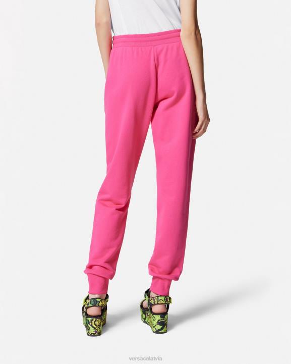 fuksija apģērbs Versace 806B2176 sievietes logo sporta bikses
