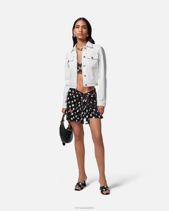 drukāt apģērbs Versace 806B157 sievietes tauriņiem mezgloti mini svārki