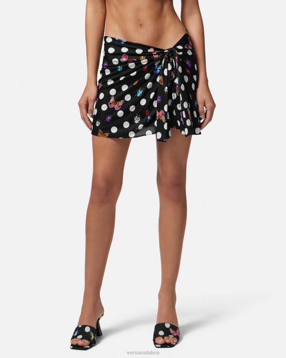 drukāt apģērbs Versace 806B157 sievietes tauriņiem mezgloti mini svārki