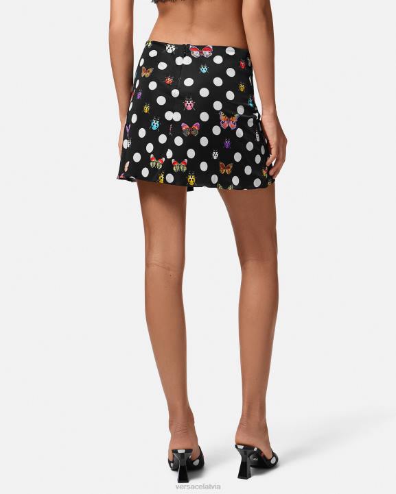 drukāt apģērbs Versace 806B157 sievietes tauriņiem mezgloti mini svārki