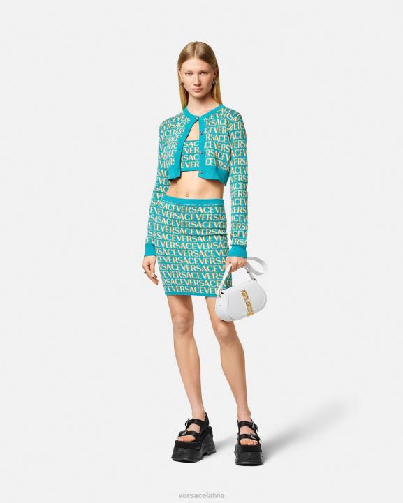 drukāt apģērbs Versace 806B163 sievietes viscaur adīti svārki