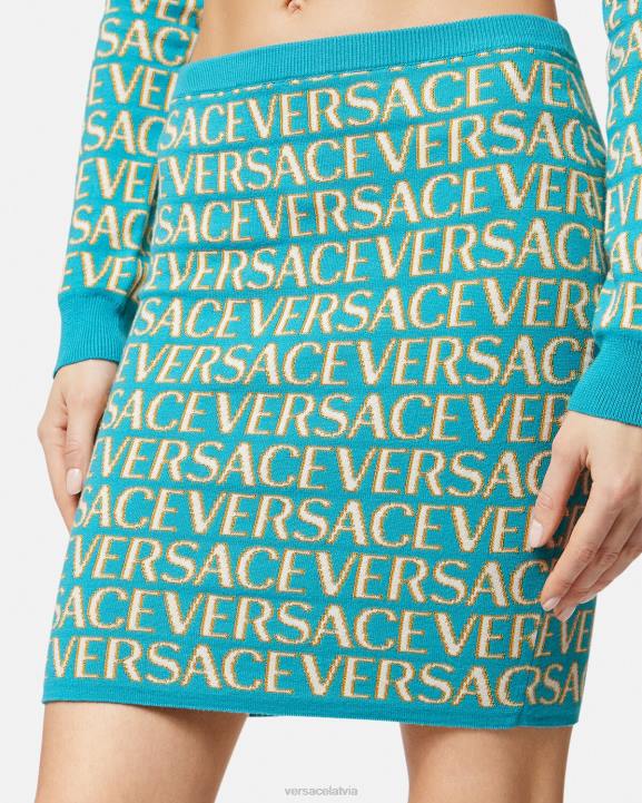 drukāt apģērbs Versace 806B163 sievietes viscaur adīti svārki