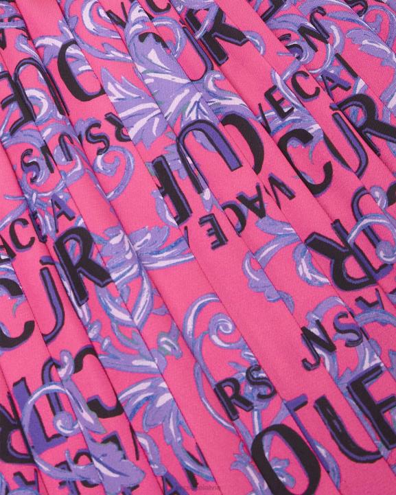 fuksija apģērbs Versace 806B2249 sievietes svārki ar logotipu