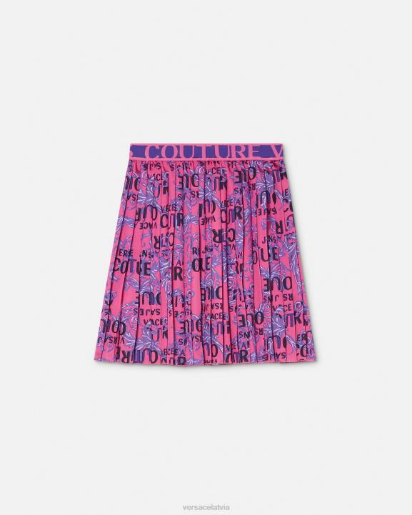 fuksija apģērbs Versace 806B2249 sievietes svārki ar logotipu