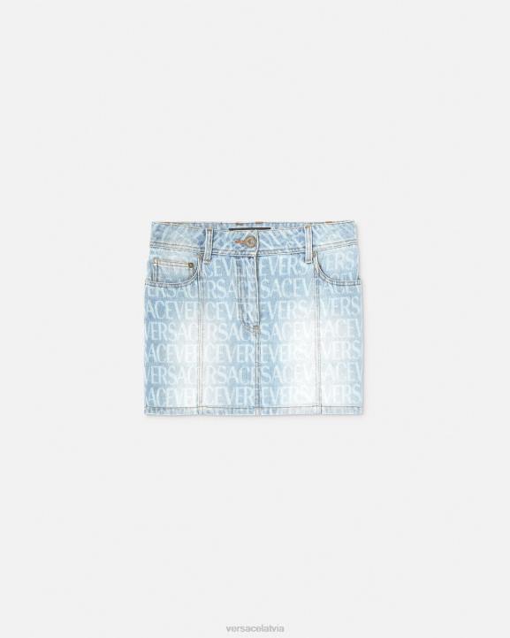 zils apģērbs Versace 806B166 sievietes visa veida džinsa mini svārki