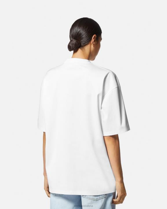 balts apģērbs Versace 806B148 sievietes pavasara festivāla zaķa t-krekls