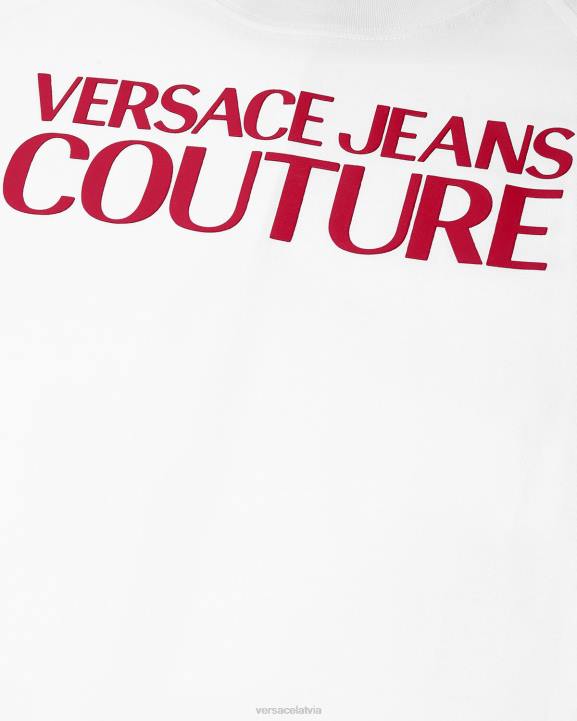 balts apģērbs Versace 806B2162 sievietes T-krekls ar logotipu