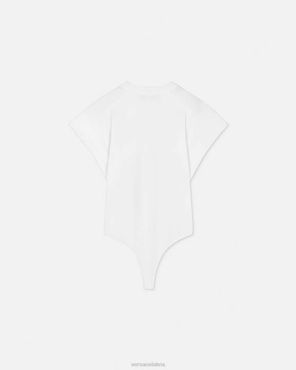balts apģērbs Versace 806B2162 sievietes T-krekls ar logotipu