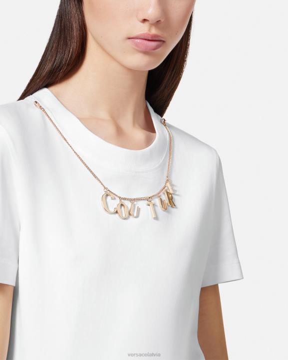 balts apģērbs Versace 806B2220 sievietes burvīgs t-krekls