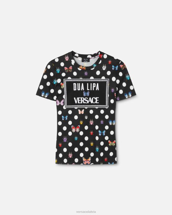 drukāt apģērbs Versace 806B130 sievietes izšūts tauriņu t-krekls