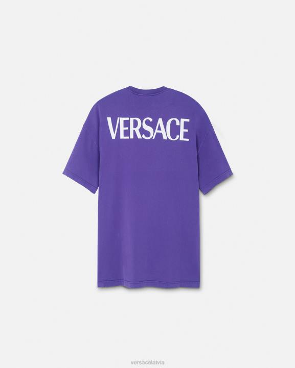violets apģērbs Versace 806B151 sievietes dievietes lielizmēra t-krekls