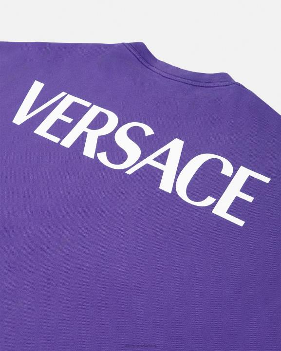 violets apģērbs Versace 806B151 sievietes dievietes lielizmēra t-krekls