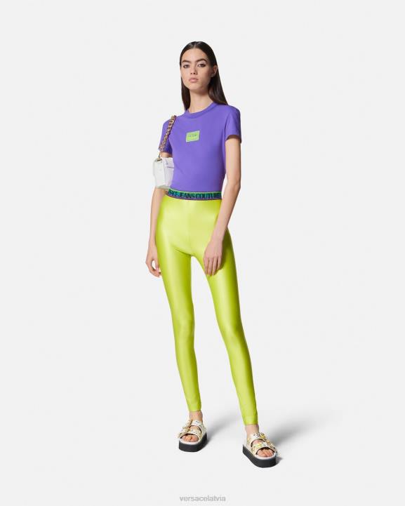 violets apģērbs Versace 806B2227 sievietes gabala numurs crop t-krekls