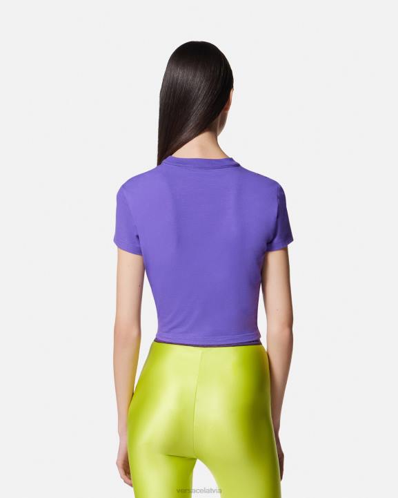 violets apģērbs Versace 806B2227 sievietes gabala numurs crop t-krekls