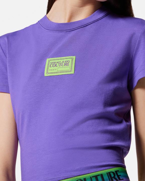 violets apģērbs Versace 806B2227 sievietes gabala numurs crop t-krekls