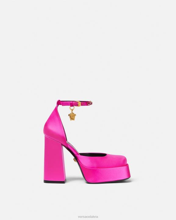 fuksija kurpes Versace 806B416 sievietes medusa aevitas vienas platformas sūkņi