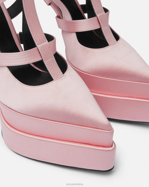 rozā kurpes Versace 806B405 sievietes aevitas pointy Cage platformas sūkņi