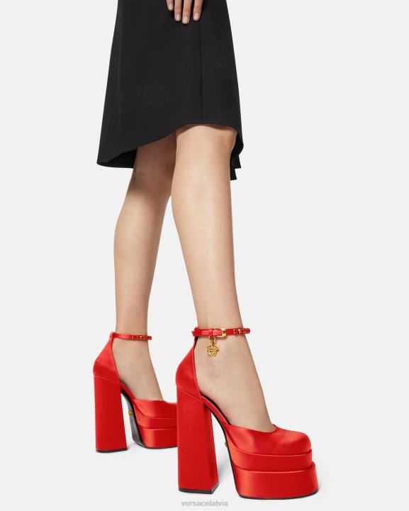 sarkans kurpes Versace 806B412 sievietes medusa aevitas platformas sūkņi