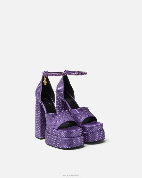 violets kurpes Versace 806B426 sievietes medusa aevitas platformas sandales