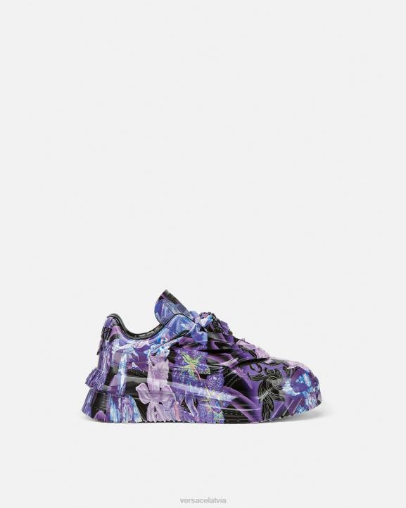 violeta un apdruka kurpes Versace 806B512 sievietes orchid barocco odissea kedas