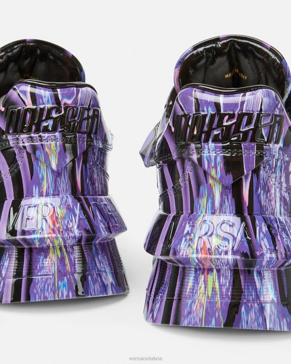 violeta un apdruka kurpes Versace 806B512 sievietes orchid barocco odissea kedas