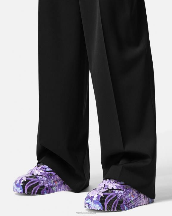 violeta un apdruka kurpes Versace 806B512 sievietes orchid barocco odissea kedas