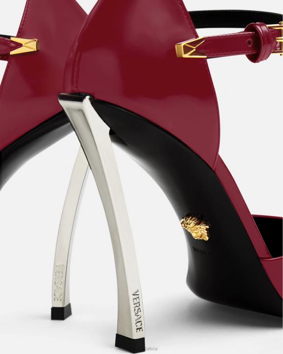 bordo kurpes Versace 806B385 sievietes tapas sūkņi