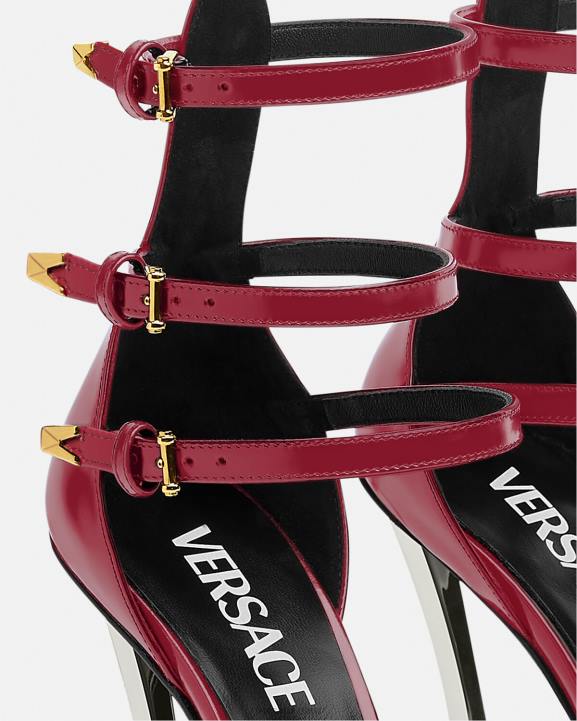 bordo kurpes Versace 806B385 sievietes tapas sūkņi