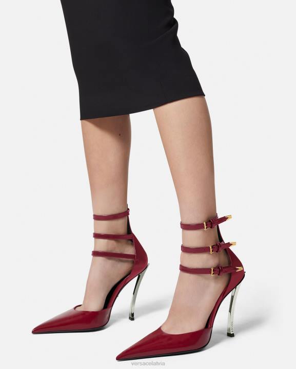 bordo kurpes Versace 806B385 sievietes tapas sūkņi