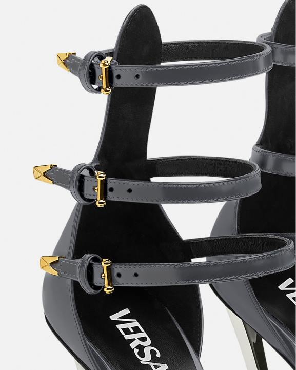 pelēks kurpes Versace 806B386 sievietes tapas sūkņi