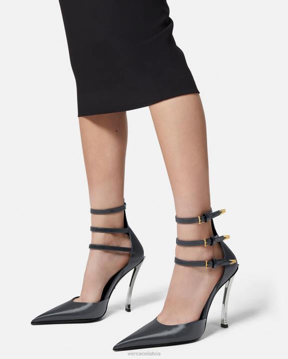 pelēks kurpes Versace 806B386 sievietes tapas sūkņi