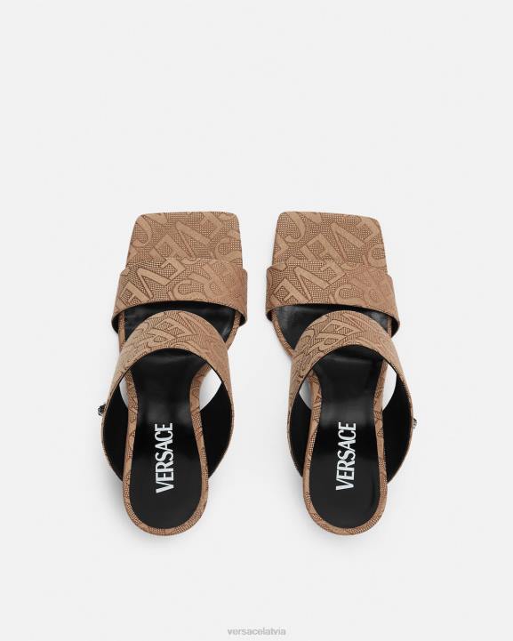 brūns kurpes Versace 806B439 sievietes visur augstpapēžu mūļi