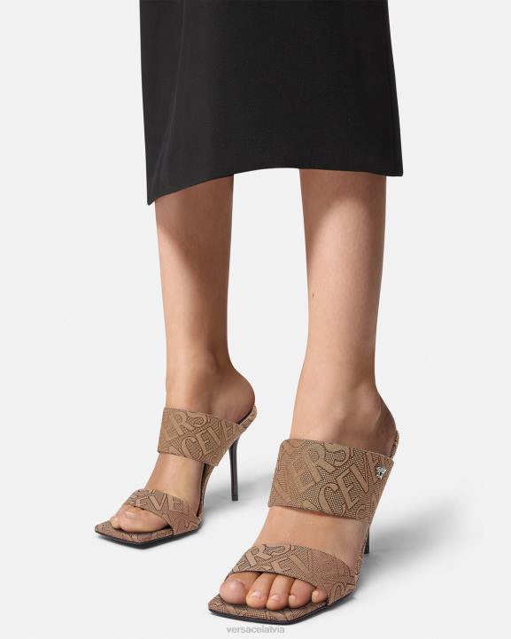 brūns kurpes Versace 806B439 sievietes visur augstpapēžu mūļi
