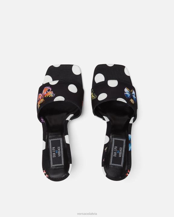 drukāt kurpes Versace 806B432 sievietes tauriņi audekls mūļi