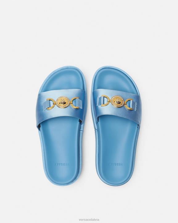 gaiši zils kurpes Versace 806B456 sievietes medusa \'95 platformas sandales