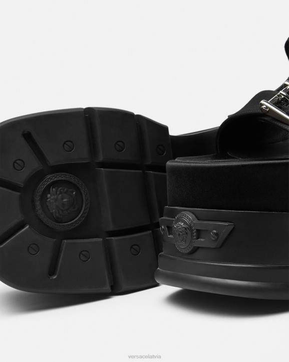 melns kurpes Versace 806B438 sievietes medūzas himnas platformas sandales