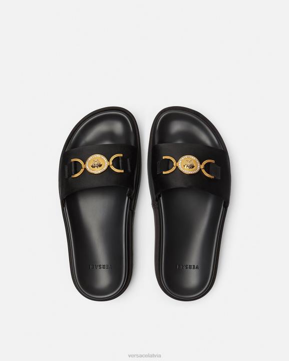 melns kurpes Versace 806B455 sievietes medusa \'95 platformas sandales