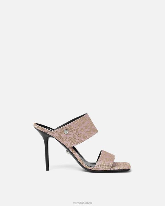 rozā kurpes Versace 806B440 sievietes visur augstpapēžu mūļi