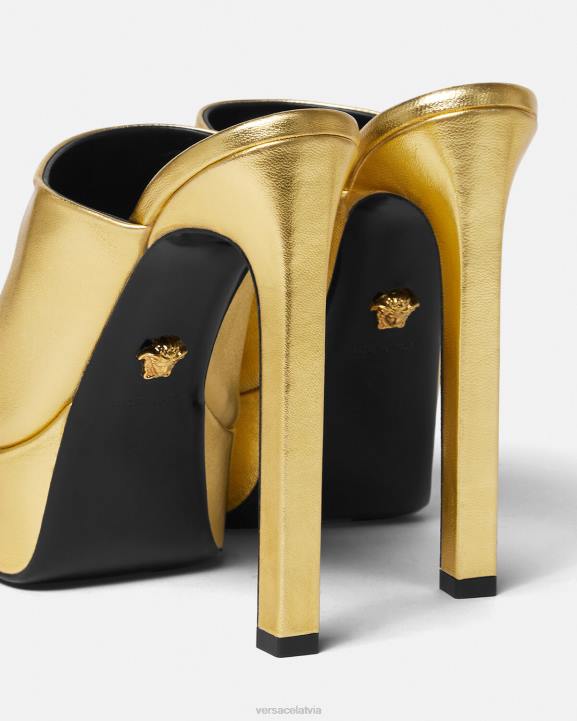 zelts kurpes Versace 806B466 sievietes la medusa platformas mūļi