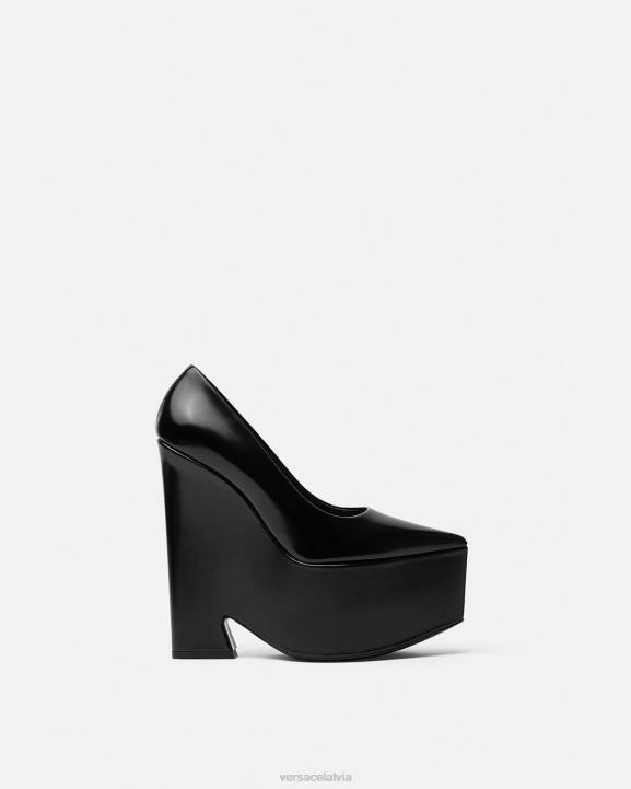 melns kurpes Versace 806B491 sievietes Tempest platformas sūkņi