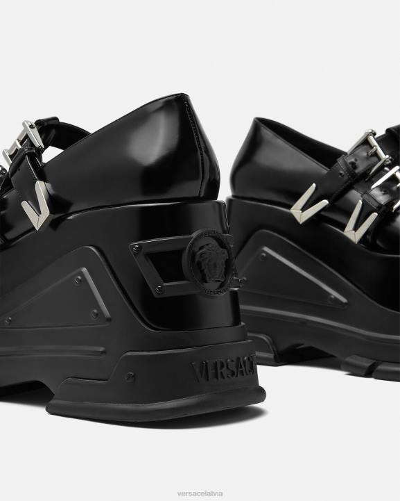 melns kurpes Versace 806B497 sievietes medusa himnas platformas sūkņi