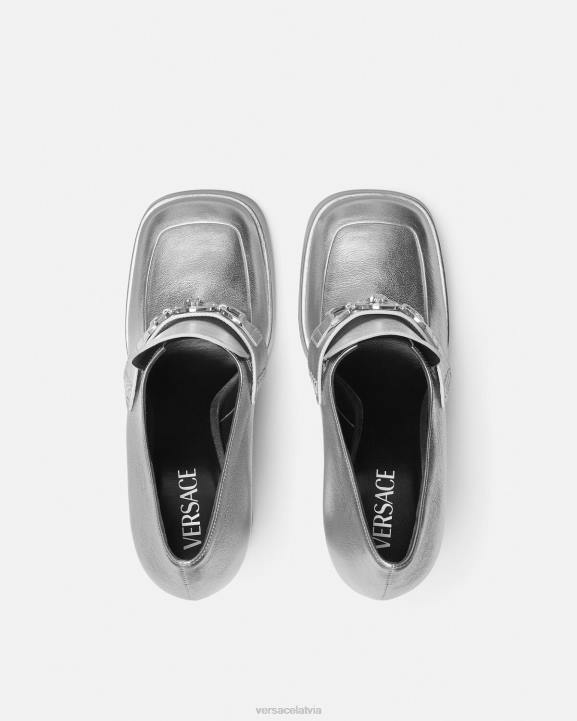 pelēks kurpes Versace 806B483 sievietes medusa \'95 metāla platformas sūkņi