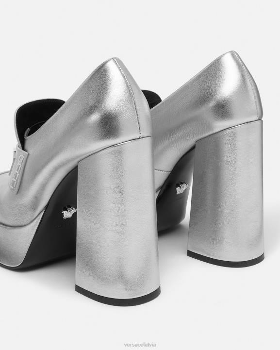 pelēks kurpes Versace 806B483 sievietes medusa \'95 metāla platformas sūkņi