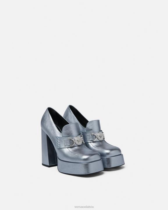 viena krāsa kurpes Versace 806B485 sievietes medusa \'95 metāla platformas sūkņi