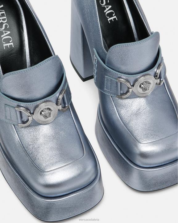 viena krāsa kurpes Versace 806B485 sievietes medusa \'95 metāla platformas sūkņi