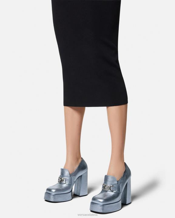 viena krāsa kurpes Versace 806B485 sievietes medusa \'95 metāla platformas sūkņi
