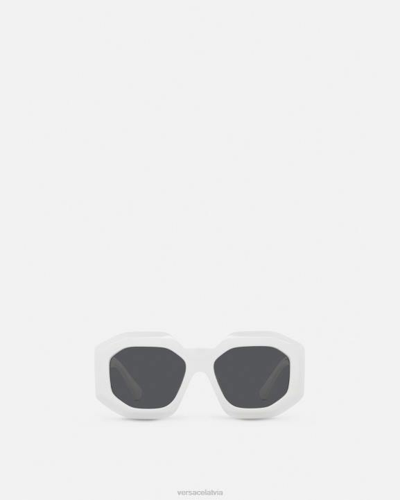 balts Piederumi Versace 806B634 sievietes maxi medusa biggie kvadrātveida saulesbrilles